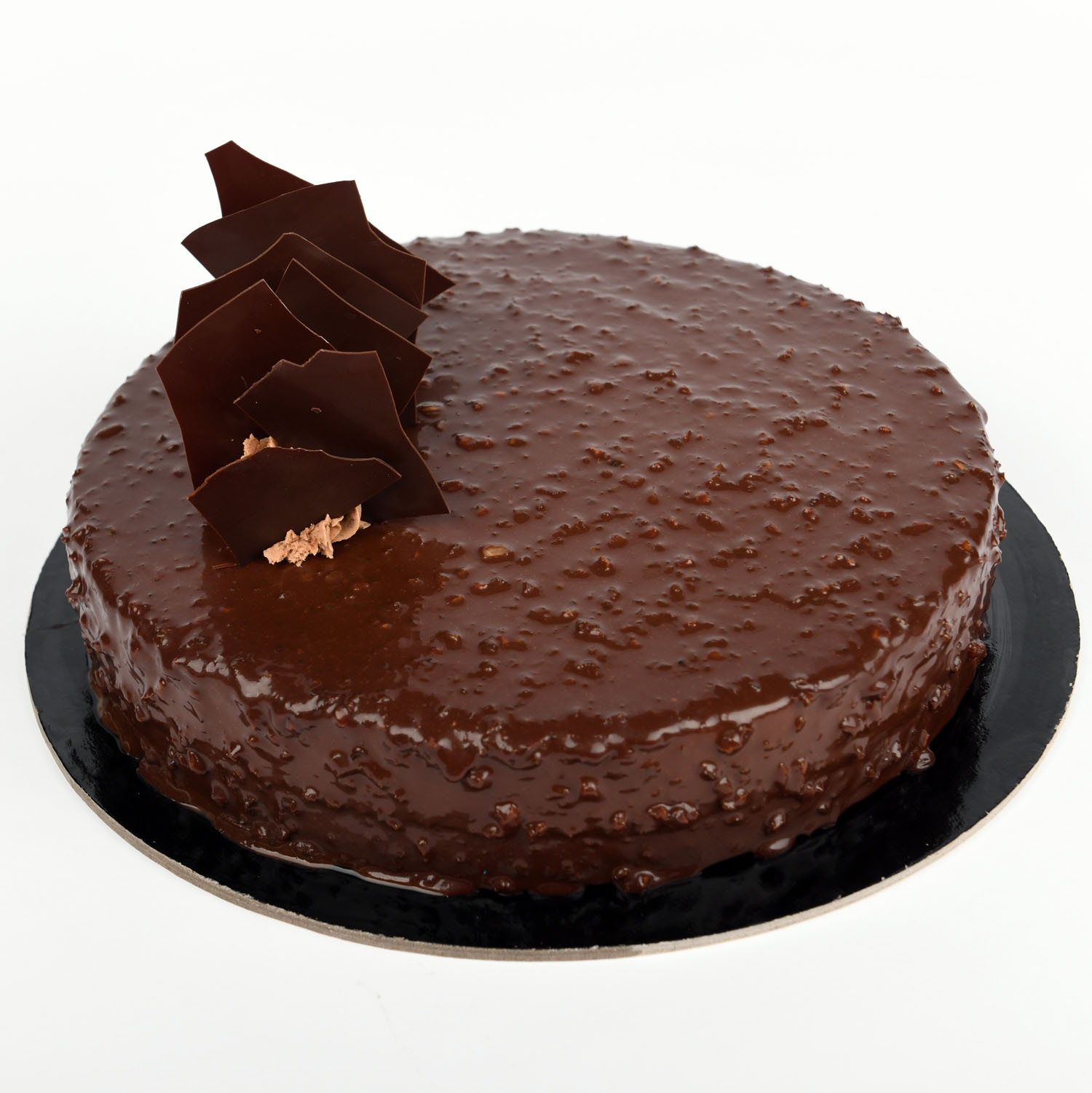 Chocolate cake with mango and cherry cream Stock Photo - Alamy